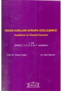 Image of İnsan Hakları Avrupa Sözleşmesi Açıklama ve Önemli Kararlar