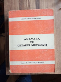 Image of Anayasa ve Cezaevi Mavzuatı